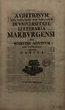 Indices lectionum et publicarum et privatarum quae in Academia Marpurgensi … SS 1769 – WS 1793/94