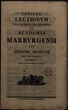 Indices lectionum et publicarum et privatarum quae in Academia Marpurgensi … SS 1794 - WS 1799/1800