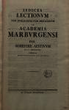 Indices lectionum et publicarum et privatarum quae in Academia Marpurgensi … SS 1803 / WS 1803