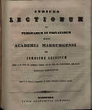 Indices lectionum et publicarum et privatarum quae in Academia Marpurgensi … SS 1860 – WS 1860/61