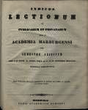 Indices lectionum et publicarum et privatarum quae in Academia Marpurgensi … SS 1862 – WS 1862/63