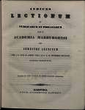 Indices lectionum et publicarum et privatarum quae in Academia Marpurgensi … SS 1864 – WS 1864/65
