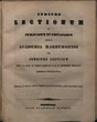 Indices lectionum et publicarum et privatarum quae in Academia Marpurgensi … SS 1865 – WS 1865/66
