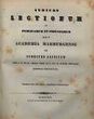 Indices lectionum et publicarum et privatarum quae in Academia Marpurgensi … SS 1869– WS 1869/70