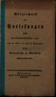 Verzeichnis der Vorlesungen / Philipps-Universität Marburg. SS 1831 – WS 1831/32