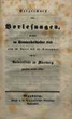 Verzeichnis der Vorlesungen / Philipps-Universität Marburg. SS 1849 – WS 1849/50