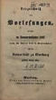 Verzeichnis der Vorlesungen / Philipps-Universität Marburg. SS 1861 – WS 1861/62