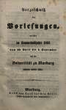 Verzeichnis der Vorlesungen / Philipps-Universität Marburg. SS 1863 – WS 1863/64