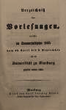 Verzeichnis der Vorlesungen / Philipps-Universität Marburg. SS 1865 – WS 1865/66