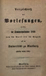 Verzeichnis der Vorlesungen / Philipps-Universität Marburg. SS 1868 – WS 1868/69