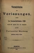 Verzeichnis der Vorlesungen / Philipps-Universität Marburg. SS 1894 – WS 1894/95