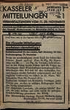 Kasseler Mitteilungen : Veranstaltungen. 1.1928/29