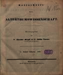 Zeitschrift für die Alterthumswissenschaft. N.S. 6.1848