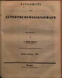 Zeitschrift für die Alterthumswissenschaft. N.S. 12.1854