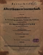 Zeitschrift für die Alterthumswissenschaft. 8.1841