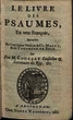 Le Livre Des Psaumes, En vers François, Retouchez Sur l´ancienne Version de Cl. Marot, & de Theodore De Beze.