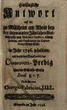Hinlängliche Antwort auf die zu Mühlheim am Rhein bey der sogenannten Jährlichen Gottestracht von Melchior Steffens, einem Jesuiten, und Praedicanten im Capitolio der Stadt Cölln im Jahr 1746. gehaltene, und durch den Druck publicirte Controvers-Predig über die Schrifft-Stelle Exod. 5. v. 7.