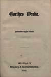 Goethes Werke : Auswahl. Teil: 32. [Morphologie]