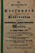 Verzeichnis des Personals und der Studierenden auf der Königlich Preußischen Universität Marburg. SS 1851 - WS 1851/52