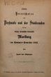 Verzeichnis des Personals und der Studierenden auf der Königlich Preußischen Universität Marburg. SS 1889 - WS 1889/90