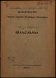 Franz Frank : Ausstellung ; Gemälde, Aquarelle, Zeichnungen, Lithographien