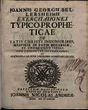Exercitationes typico-propheticae de fatis Christi insignioribus, mysticis in fatis ecclesiae, et unoquoque fideli