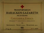 Transportabeles Baracken-Lazareth für 200 Kranke