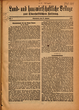 [Oberhessische Zeitung / Land- und hauswirtschaftliche Beilage]. Jg. 1914