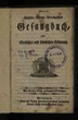 Neues Sachsen-Coburg-Meiningisches Gesangbuch, zur öffentlichen und häuslichen Erbauung