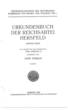 Urkundenbuch der Reichsabtei Hersfeld : Bd. 1 ; 1, mit Verwertung der Vorarbeiten Karl Hörgers. Bearb. von Hans Weirich