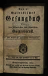 Neues Waldeckisches Gesangbuch für den öffentlichen und häuslichen Gottesdienst