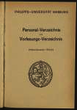 Personal- und Vorlesungsverzeichnis / Philipps-Universität Marburg. WS 1963/64.