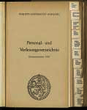 Personal- und Vorlesungsverzeichnis / Philipps-Universität Marburg. SS 1967.