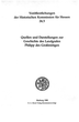 Finanzstaat Hessen 1500-1567. Staatsbildung im Übergang vom Domänenstaat zum Steuerstaat