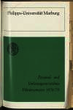 Personal- und Vorlesungsverzeichnis / Philipps-Universität Marburg. WS 1978/79.