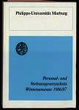 Personal- und Vorlesungsverzeichnis / Philipps-Universität Marburg. WS 1986/87.