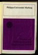 Personal- und Vorlesungsverzeichnis / Philipps-Universität Marburg. WS 1989/90.