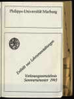 Vorlesungsverzeichnis / Philipps-Universität Marburg. SS 1993.