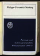 Personal- und Vorlesungsverzeichnis / Philipps-Universität Marburg. WS 1994/95.