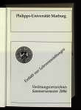 Vorlesungsverzeichnis / Philipps-Universität Marburg. SS 2006.