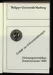 Vorlesungsverzeichnis / Philipps-Universität Marburg. SS 2005.