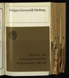 Personal- und Vorlesungsverzeichnis / Philipps-Universität Marburg. WS 1981/82.