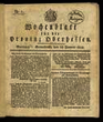 Wochenblatt für die Provinz Oberhessen. (1826)