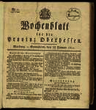 Wochenblatt für die Provinz Oberhessen. (1822)