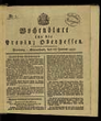 Wochenblatt für die Provinz Oberhessen. (1825)