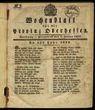 Wochenblatt für die Provinz Oberhessen. (1833)