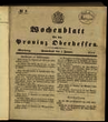 Wochenblatt für die Provinz Oberhessen. (1842)