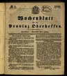 Wochenblatt für die Provinz Oberhessen. (1848)