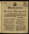 Wochenblatt für die Provinz Oberhessen. (1862)