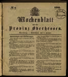 Wochenblatt für die Provinz Oberhessen. (1866)